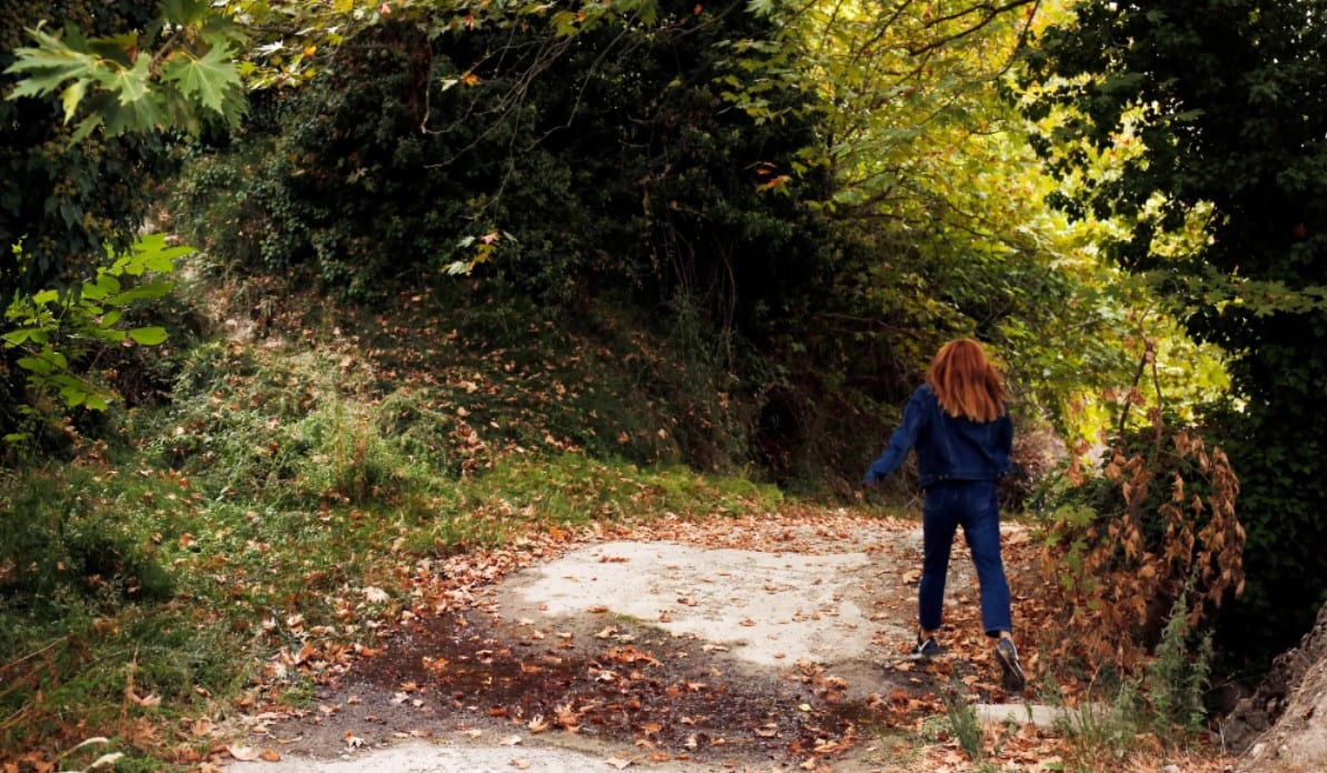 Herbstlicher Pfad in Trikala Korinthias